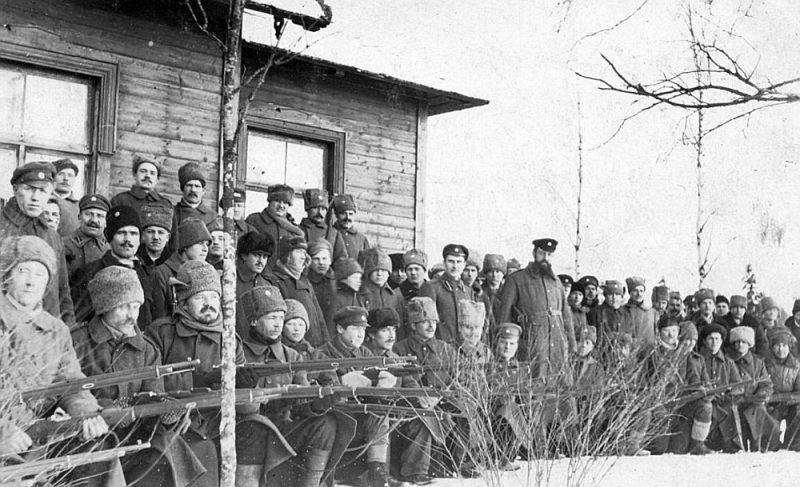 Latvijas armijas karavīri Latgales frontē 1920. gada sākumā.