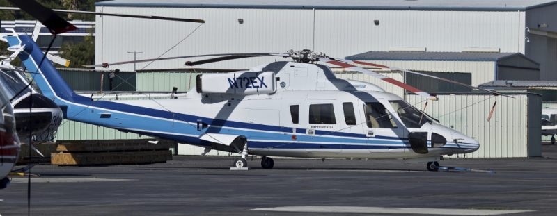 “Sikorsky S-76B” sērijas lidaparāts ar numuru N72EX, kas svētdien avarēja.