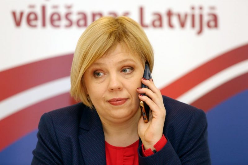 Centrālās vēlēšanu komisijas (CVK) priekšsēdētāja Kristīne Bērziņa.