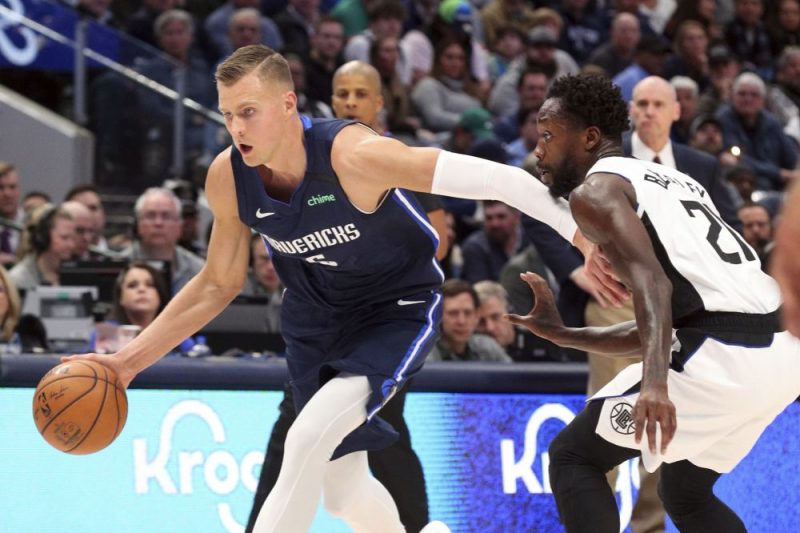 Kristaps Porziņģis uzbrukumā.