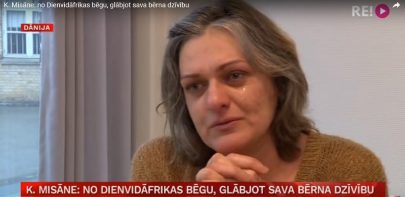 Kristīne Misāne cietumā Dānijā.
