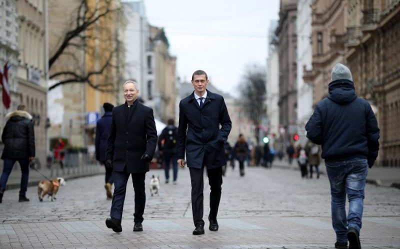 Jānis Bordāns (no kreisās) un Juris Jurašs