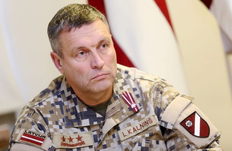 NBS komandieris Leonīds Kalniņš.