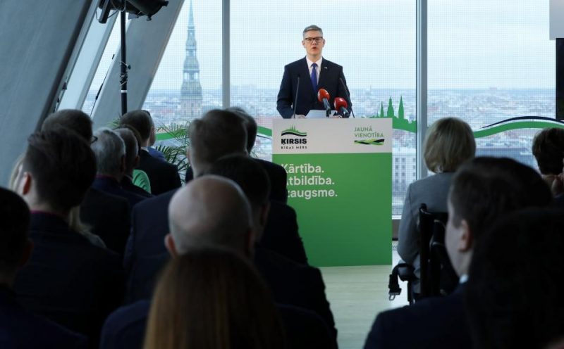 “Jaunā Vienotība” prezentē programmu un komandu Rīgas ārkārtas vēlēšanām