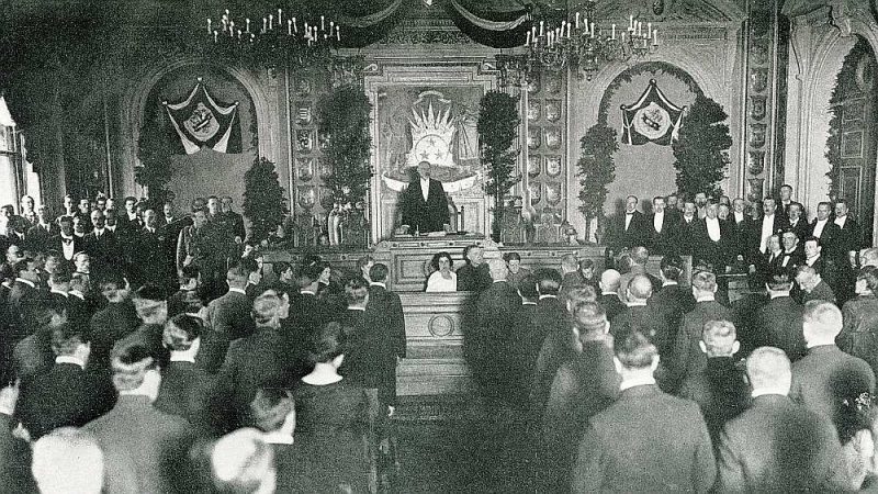 Satversmes sapulces atklāšana. 1920. gada 1. maijs.