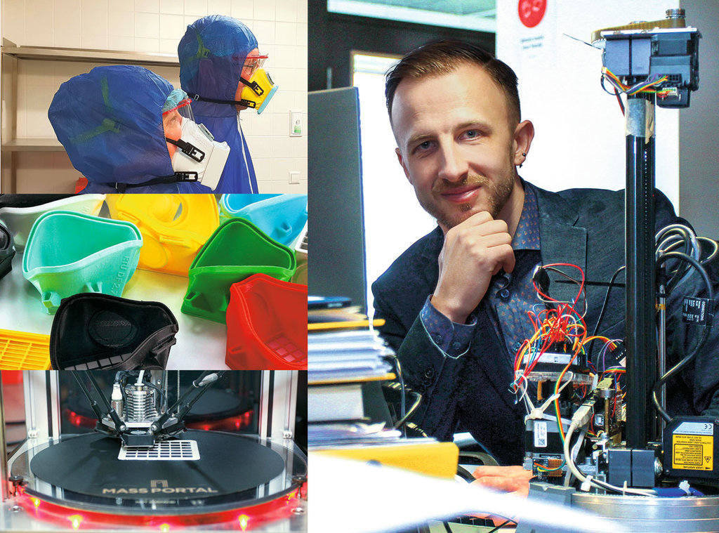 Kristofers Celms, Baltijā pirmā 3D printeru izstrādes un ražošanas uzņēmuma “Mass Portal” dibinātājs un līdzīpašnieks, RTU Dizaina fabrikas vecākais eksperts un projektu koordinators.