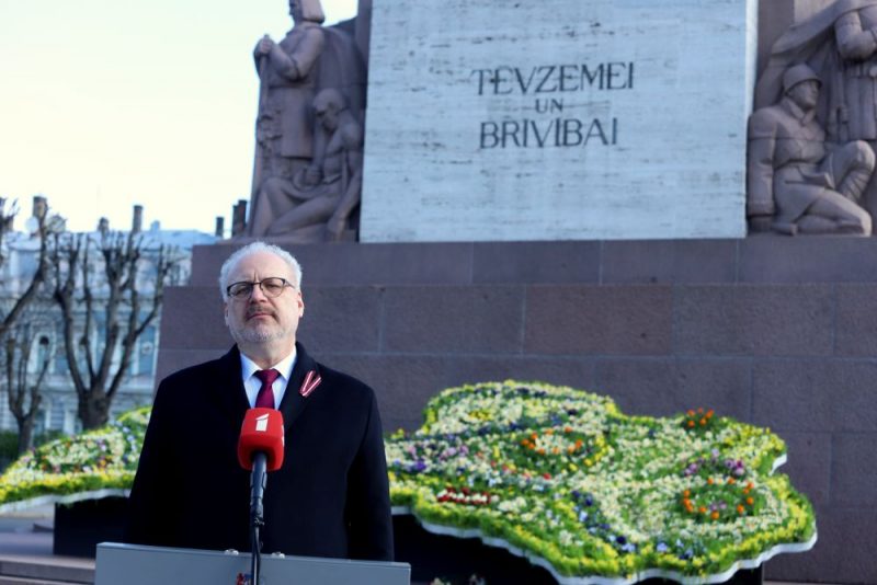 Valsts prezidents Egils Levits, 4. maijā uzrunājot tautiešus.