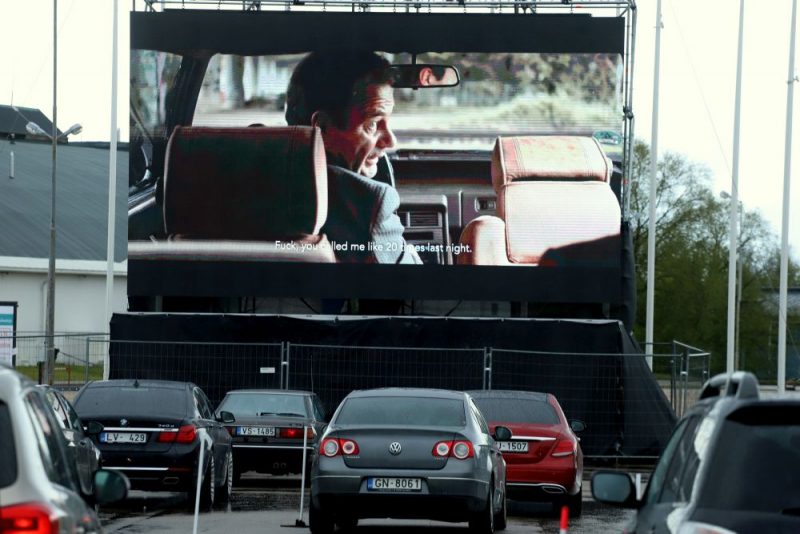“Drive in Kino” Ķīpsalas izstāžu centra stāvlaukumā