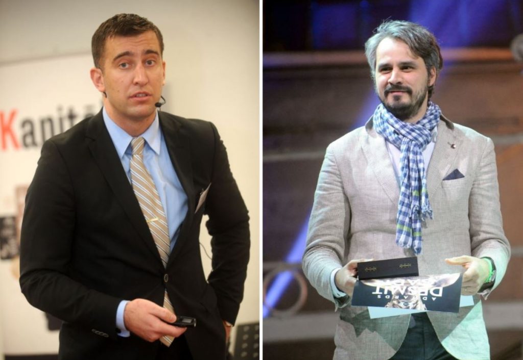 No kreisās – Rūdolfs Brēmanis, no labās – Gatis Rozenfelds.