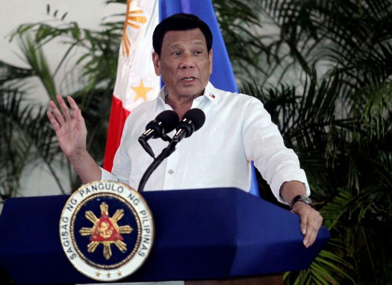 Filipīnu prezidents Rodrigo Duterte.