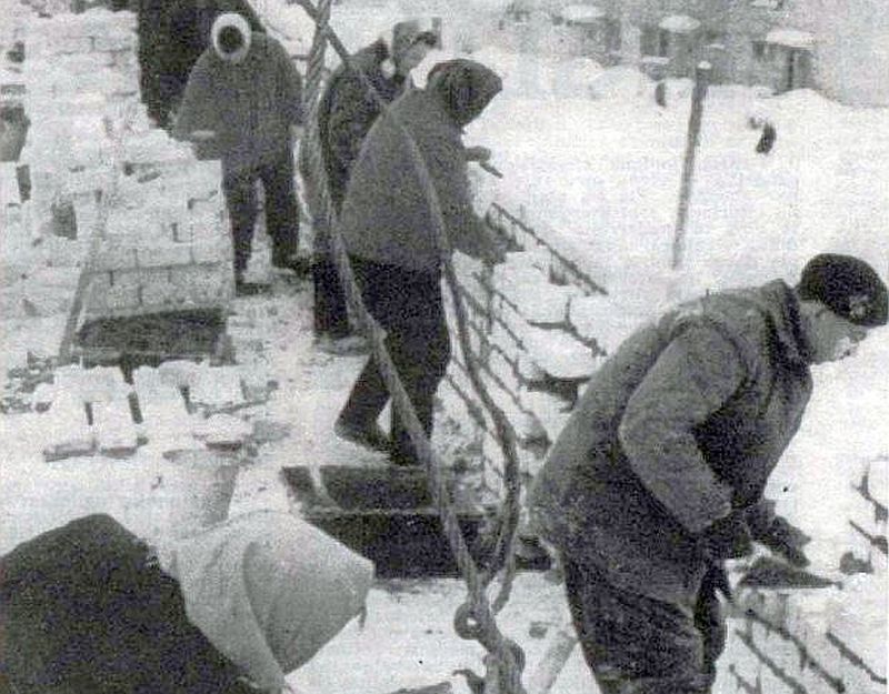 Stučkas celtniecība 60. gados.