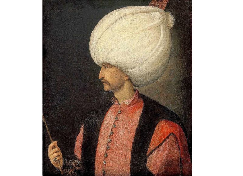 Ticiāna gleznotais Suleimans I Lieliskais (1494–1566).