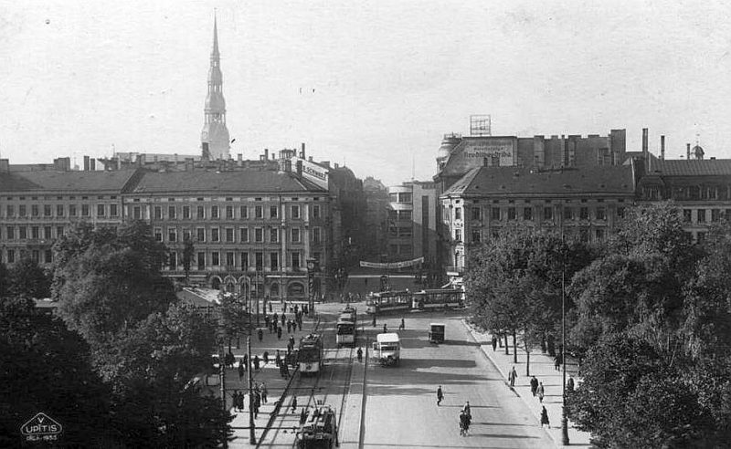 Rīgas centrs 20. gs. 20.–30. gados.