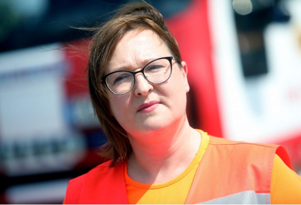 Neatliekamās palīdzības dienesta vadītāja Liene Cipule.