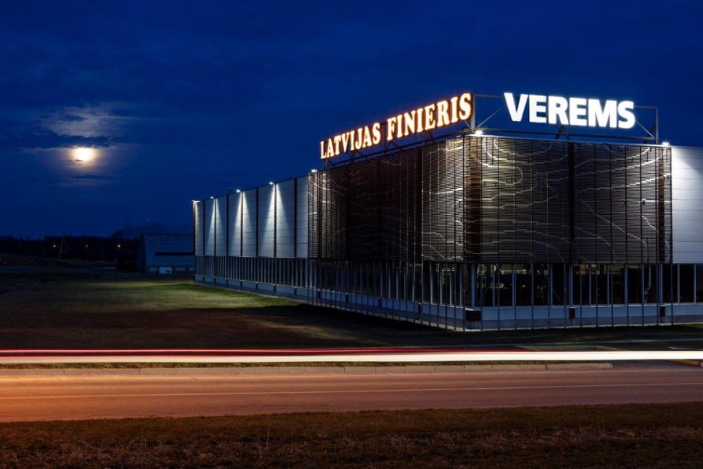 A/S ” Latvijas Finieris” modernā ražotne SIA “Verems” Latgalē.