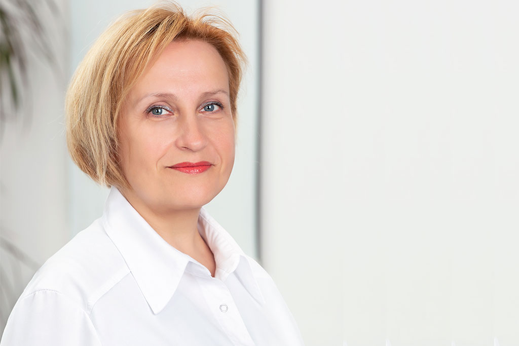 Veselības centru apvienības poliklīnikas Pulss un Aiwa Clinic oftalmoloģe Irina Korņilova.